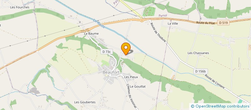 localisation de l'entreprise MADAME CLAUDINE BOUVIER à BEAUFORT