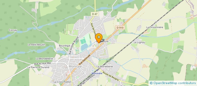 localisation de l'entreprise MADAME CLAUDINE BOYER à MONNAIE