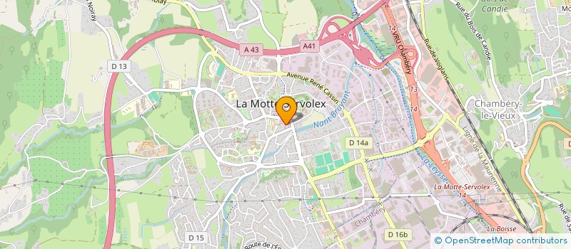 localisation de l'entreprise MADAME CLAUDINE BRULFERT  LA MOTTE-SERVOLEX