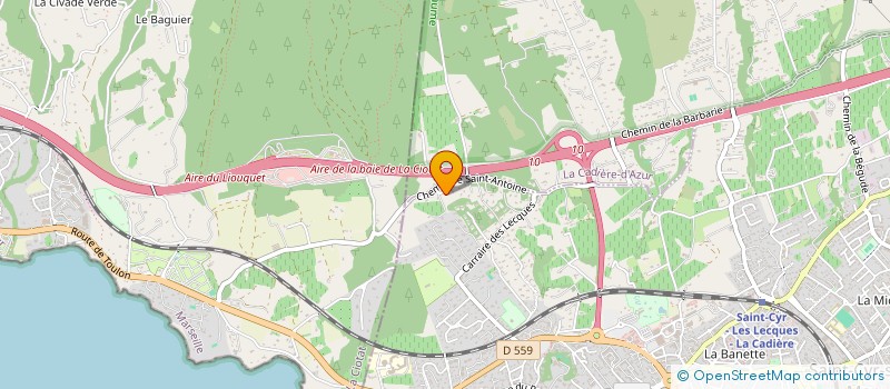 localisation de l'entreprise MADAME CLAUDINE BUFALO à SAINT-CYR-SUR-MER