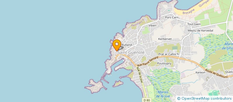 localisation de l'entreprise MADAME CLAUDINE CABON  PENMARCH