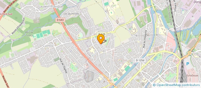 localisation de l'entreprise MADAME CLAUDINE CABY  DOUAI