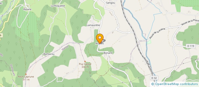 localisation de l'entreprise MADAME CLAUDINE CAPDASE  STRENQUELS