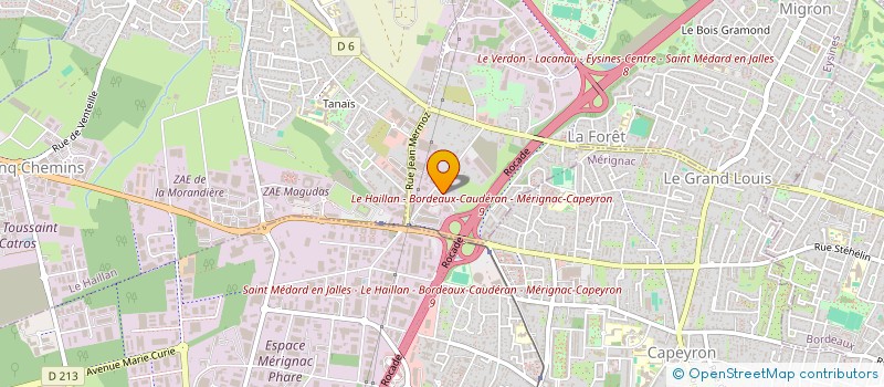localisation de l'entreprise MADAME CLAUDINE CAPDEVIELLE à LE TAILLAN-MEDOC