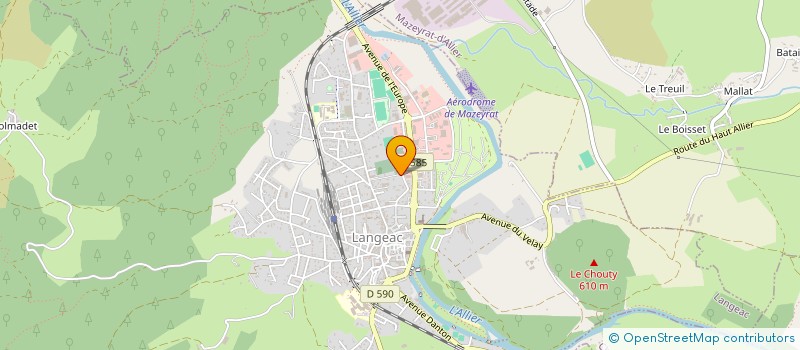 localisation de l'entreprise MADAME CLAUDINE CAPDEVILLE  MAZEYRAT D'ALLIER