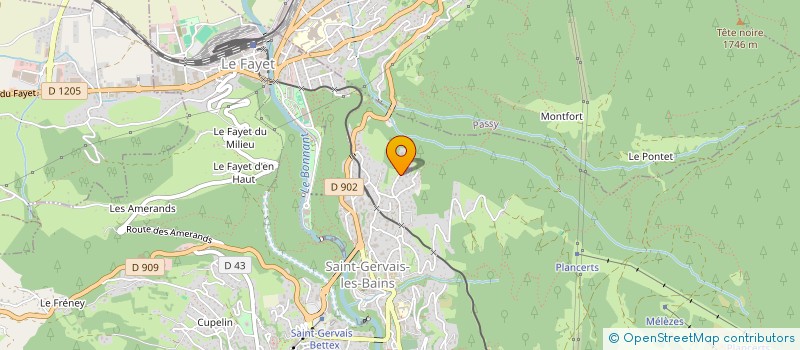 localisation de l'entreprise MADAME CLAUDINE CARON  SAINT GERVAIS LES BAINS