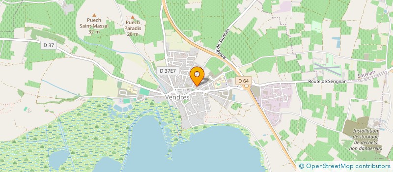 localisation de l'entreprise MADAME CLAUDINE CASSET  VENDRES