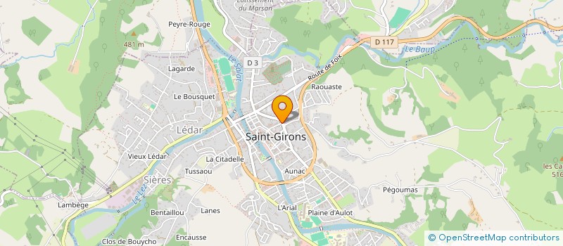 localisation de l'entreprise MADAME CLAUDINE CASTET à SAINT-GIRONS