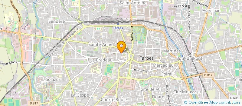 localisation de l'entreprise MADAME CLAUDINE CHAIFFRE à TARBES