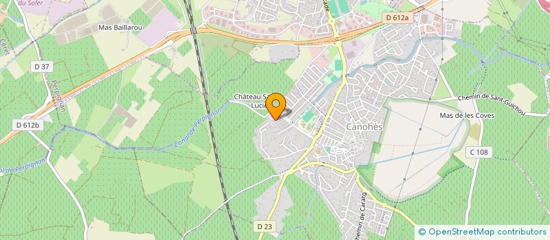 localisation de l'entreprise MADAME CLAUDINE CHAMBEU  CANOHES