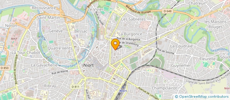localisation de l'entreprise MADAME CLAUDINE CHAPEAU à NIORT