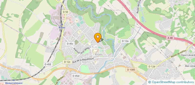 localisation de l'entreprise MADAME CLAUDINE CHASSIN  RIVES