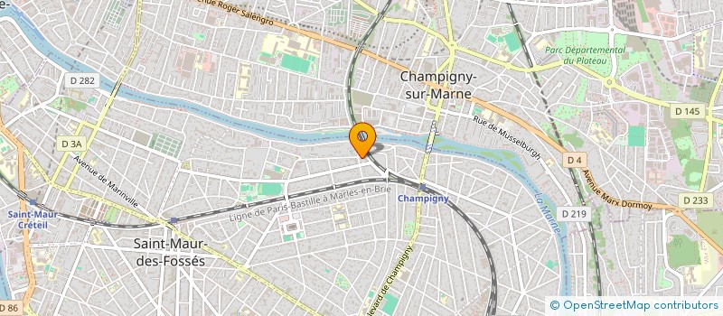 localisation de l'entreprise MADAME CLAUDINE CHATAIN  SAINT-MAUR-DES-FOSSES