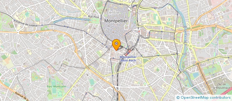 localisation de l'entreprise MADAME CLAUDINE CHAUSSEE à MONTPELLIER
