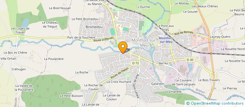 localisation de l'entreprise MADAME CLAUDINE CHAUVIN  MONTFORT-SUR-MEU