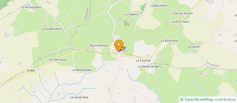 localisation de l'entreprise MADAME CLAUDINE CHAVOIX à LA CHAPELLE FLEURIGNE