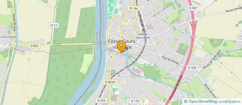 localisation de l'entreprise MADAME CLAUDINE CHEREAU à COSNE-COURS-SUR-LOIRE