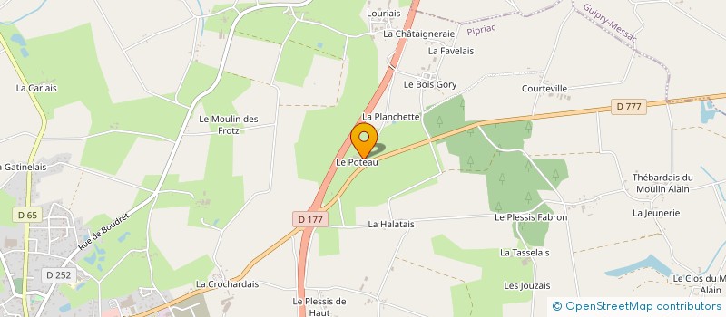 localisation de l'entreprise MADAME CLAUDINE CHEVRIER  PIPRIAC