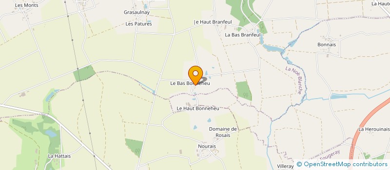 localisation de l'entreprise MADAME CLAUDINE CHOQUET  LA NOE-BLANCHE