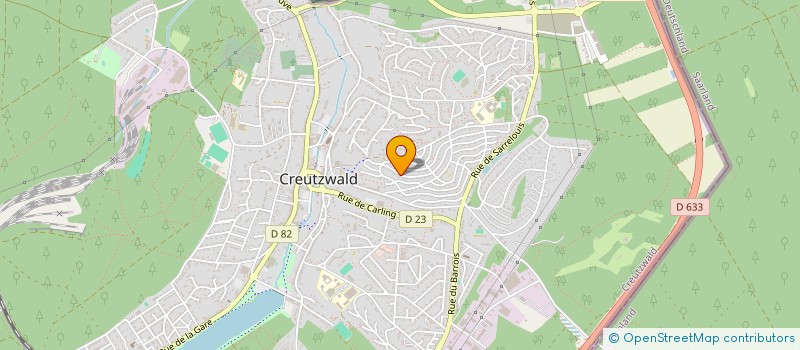 localisation de l'entreprise MADAME CLAUDINE CHOQUET  CREUTZWALD