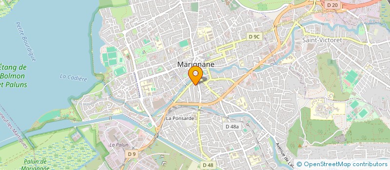 localisation de l'entreprise MADAME CLAUDINE CISCAR  MARIGNANE