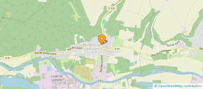 localisation de l'entreprise MADAME CLAUDINE CLEMENT à BERNEUIL-SUR-AISNE