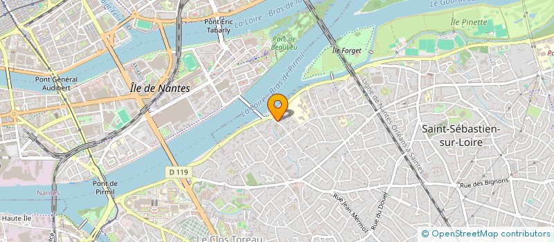 localisation de l'entreprise MADAME CLAUDINE CLOUET  SAINT-SEBASTIEN-SUR-LOIRE