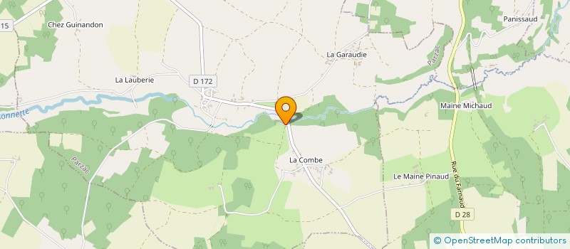 localisation de l'entreprise MADAME CLAUDINE COHADIER à PARZAC