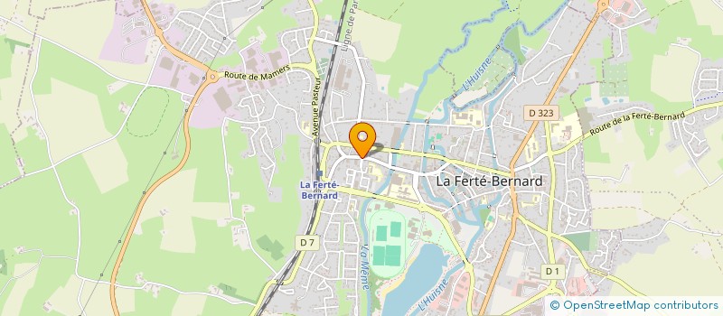 localisation de l'entreprise MADAME CLAUDINE COILLIOT à LA FERTE-BERNARD