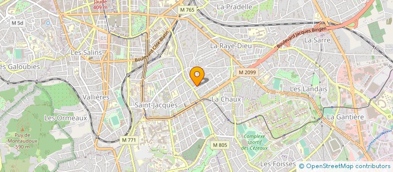 localisation de l'entreprise MADAME CLAUDINE COIN  CLERMONT-FERRAND