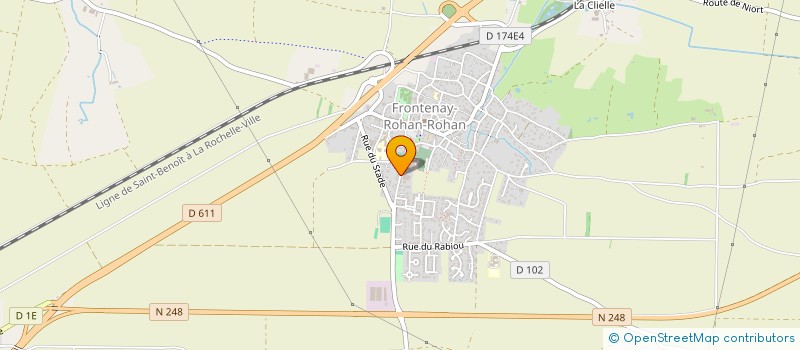 localisation de l'entreprise MADAME CLAUDINE COLSON  FRONTENAY-ROHAN-ROHAN