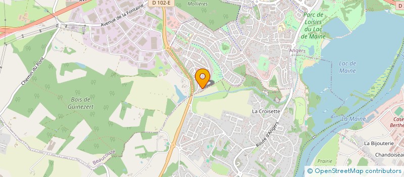 localisation de l'entreprise MADAME CLAUDINE COMBIER à ANGERS