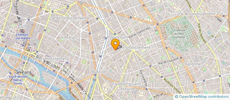 localisation de l'entreprise MADAME CLAUDINE CORNIER  PARIS