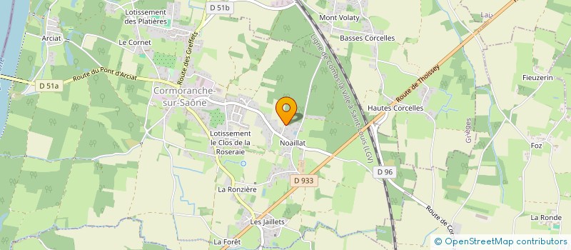 localisation de l'entreprise MADAME CLAUDINE CORNIN à CORMORANCHE-SUR-SAONE