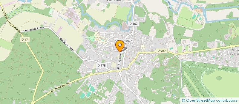 localisation de l'entreprise MADAME CLAUDINE COUROSSE  CHANTILLY