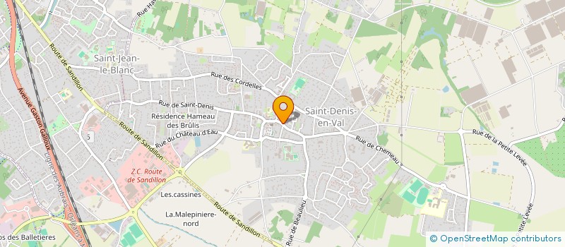 localisation de l'entreprise MADAME CLAUDINE COURTOIS à SAINT-DENIS-EN-VAL