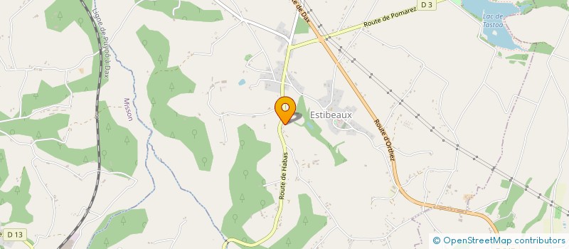 localisation de l'entreprise MADAME CLAUDINE COUSTOURET  ESTIBEAUX