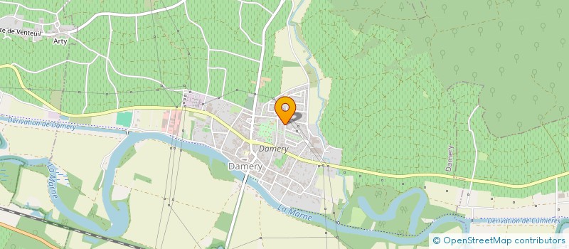 localisation de l'entreprise MADAME CLAUDINE COUTELAS  VENTEUIL