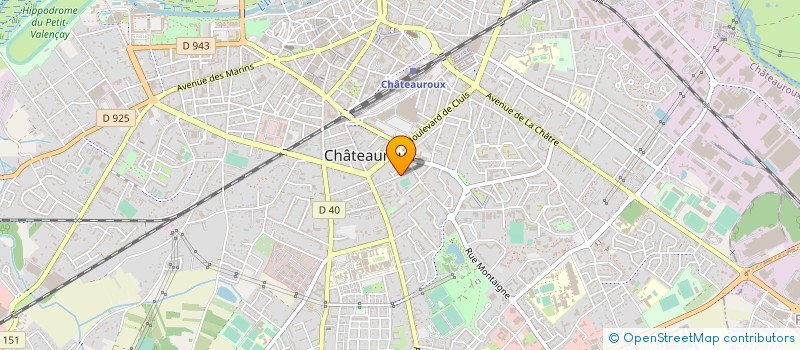 localisation de l'entreprise MADAME CLAUDINE COUTURIER à CHATEAUROUX