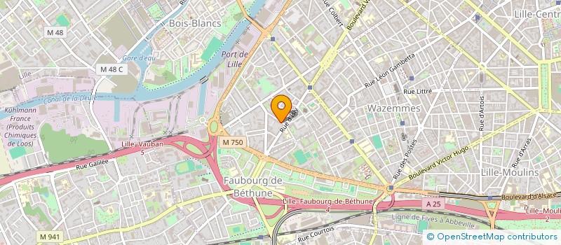 localisation de l'entreprise MADAME CLAUDINE CRINQUETTE à LILLE