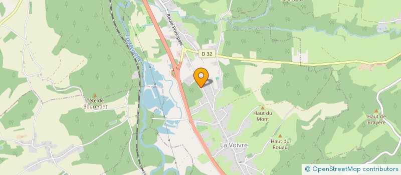 localisation de l'entreprise MADAME CLAUDINE CROUZIER  LA VOIVRE