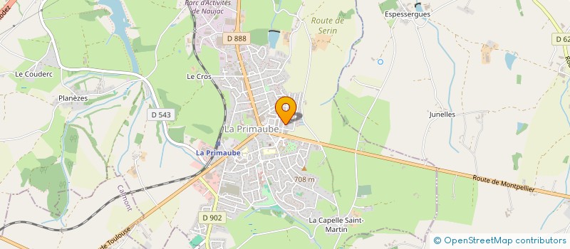 localisation de l'entreprise MADAME CLAUDINE CROZES  LUC-LA-PRIMAUBE