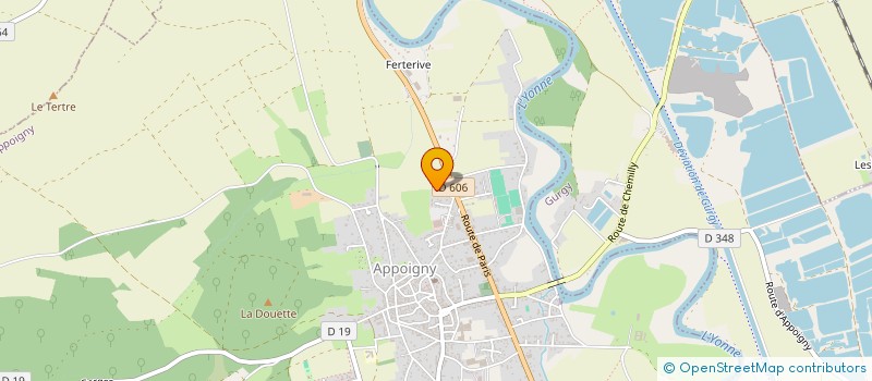 localisation de l'entreprise MADAME CLAUDINE DAIGNEAU  APPOIGNY