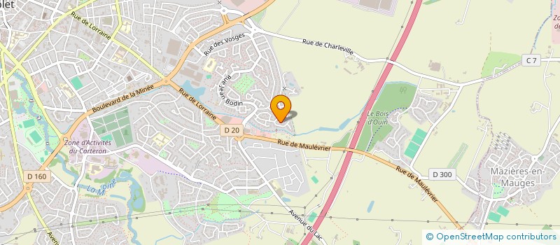 localisation de l'entreprise MADAME CLAUDINE DANET à CHOLET