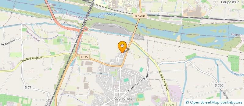 localisation de l'entreprise MADAME CLAUDINE DANNE  ROGNONAS