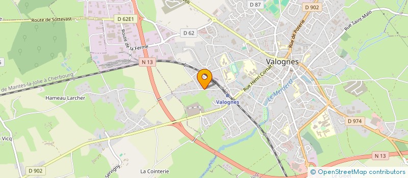 localisation de l'entreprise MADAME CLAUDINE DARTHY à VALOGNES