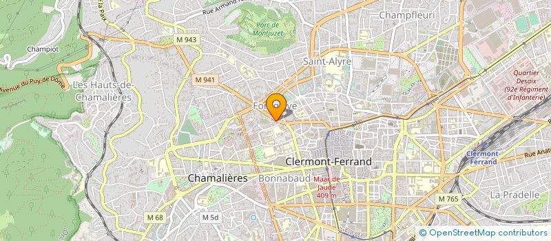 localisation de l'entreprise MADAME CLAUDINE DAUMARD à CLERMONT-FERRAND