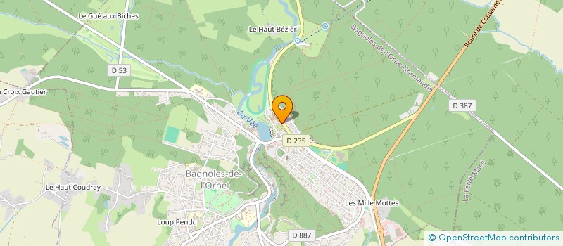 localisation de l'entreprise MADAME CLAUDINE DAUPHIN à BAGNOLES-DE-L'ORNE-NORMANDIE
