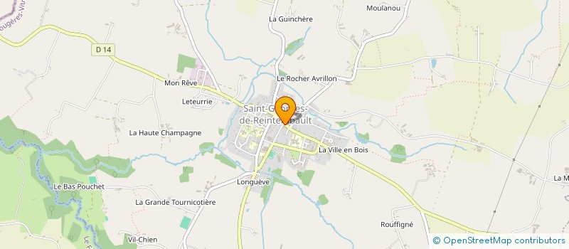 localisation de l'entreprise MADAME CLAUDINE DAUSSY  SAINT-GEORGES-DE-REINTEMBAULT