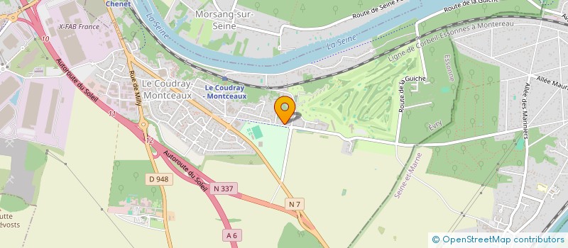 localisation de l'entreprise MADAME CLAUDINE DAUTIER  LE COUDRAY-MONTCEAUX